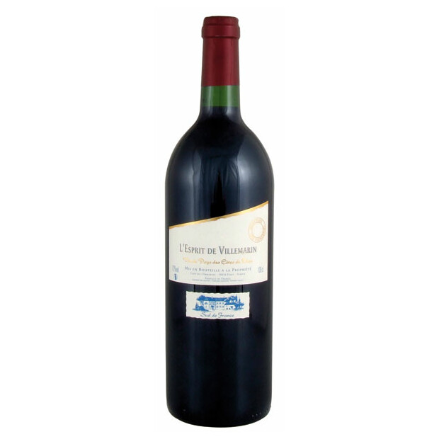 LEsprit de Villemarin Rouge Vin de Pays des Côtes de Thau IGP Ltr.