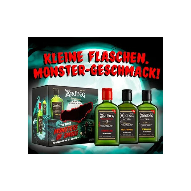 Ardbeg MONSTERS OF SMOKE Tasting Set 3 x 0,2 l Islay Single Malt