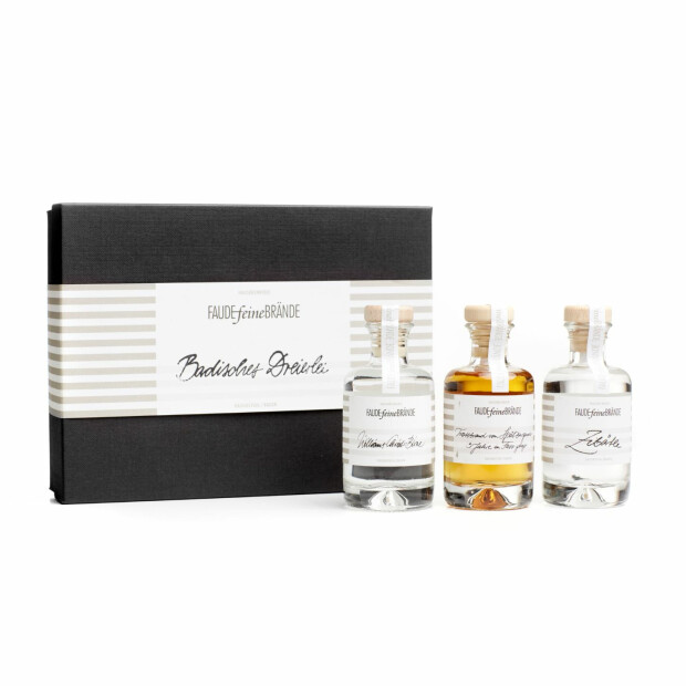 Faude feine Brände Badisches Dreierlei Set 3 x 0,1 l