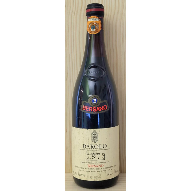 Bersano Barolo DOC 1975 Differenzbesteuert
