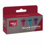 Vacu Vin Vacuum Wine Stoppers 3er Set farbig